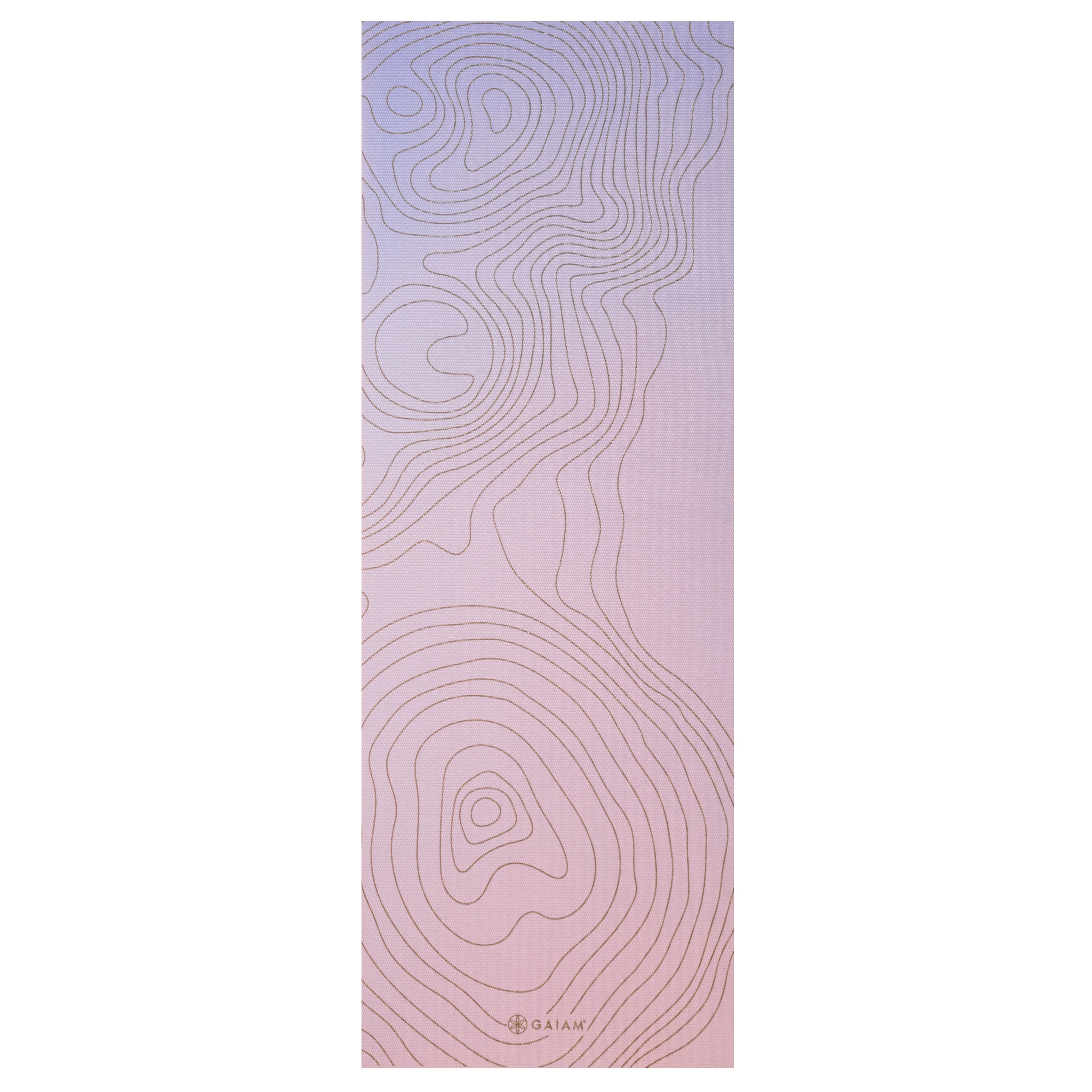 Gaiam Premium Topo Sherbet Yoga Mat (6mm) flat